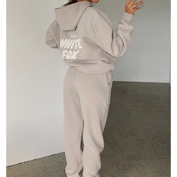 White Fox Boutique Gray Track Pants & Hoodie Set - Picture 8 of 11